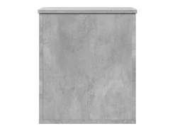 Acessórios De Arrumação*Caixa de arrumação 40x42x46 cm derivados madeira cinza cimento PT835988 Cinzento