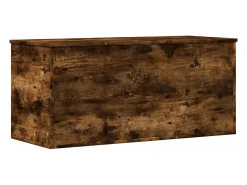 Acessórios De Arrumação*Caixa de arrumação 100x42x46 cm deriv. madeira carvalho fumado PT251608 Castanho