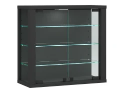 VCM Vitrina*Caixa de exposição de vidro pendurada | Vitrine de vidro com vidro de segurança ESG | Dimensões: A. 40 x L. 43 x P. 18 cm | Vitrosa S (antracite) Multicor