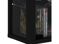 VCM Vitrina*Caixa de exposição de vidro pendurada | Vitrine de vidro com vidro de segurança ESG | Dimensões: A. 114 x L. 59 x P. 18 cm | Vitrosa Maxi (Preto) Multicor