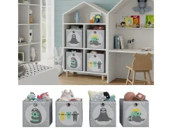 Vicco Acessórios De Arrumação*Caixa dobrável cinza 30x30x30 Cinzento