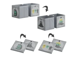 Vicco Acessórios De Arrumação*Caixa dobrável cinza 30x30x30 Cinzento