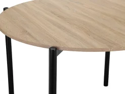 Caleb | Mesa de Centro 80 cm 4 lugares em Carvalho Preto*Loft24 Discount