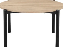 Caleb | Mesa de Centro 80 cm 4 lugares em Carvalho Preto*Loft24 Discount