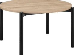 Caleb | Mesa de Centro 80 cm 4 lugares em Carvalho Preto*Loft24 Discount