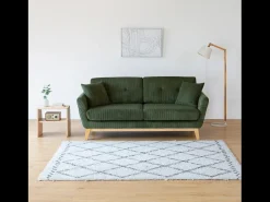 Concept-Usine Sofá*Cama de jardim de 2 lugares em alumínio cinza escuro Hoga Verde