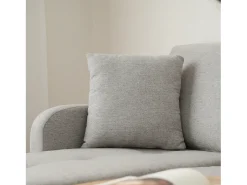 Canapé d'angle avec méridienne - 3 places - tissu en coton et lin - Gris^ModernLuxe Best