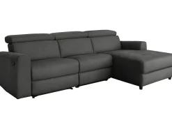 Loft24 Sofá*Capena | Sofá Chaise Lounge 3 Lugares R Cinzento