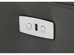 Loft24 Sofá*Capena | Sofá de 3 lugares Electrictric Cinzento