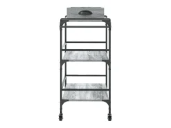 vidaxl Móvel De Arrumação*Carrinho cozinha 81,5x41x92,5 cm derivados madeira cinza sonoma Cinzento