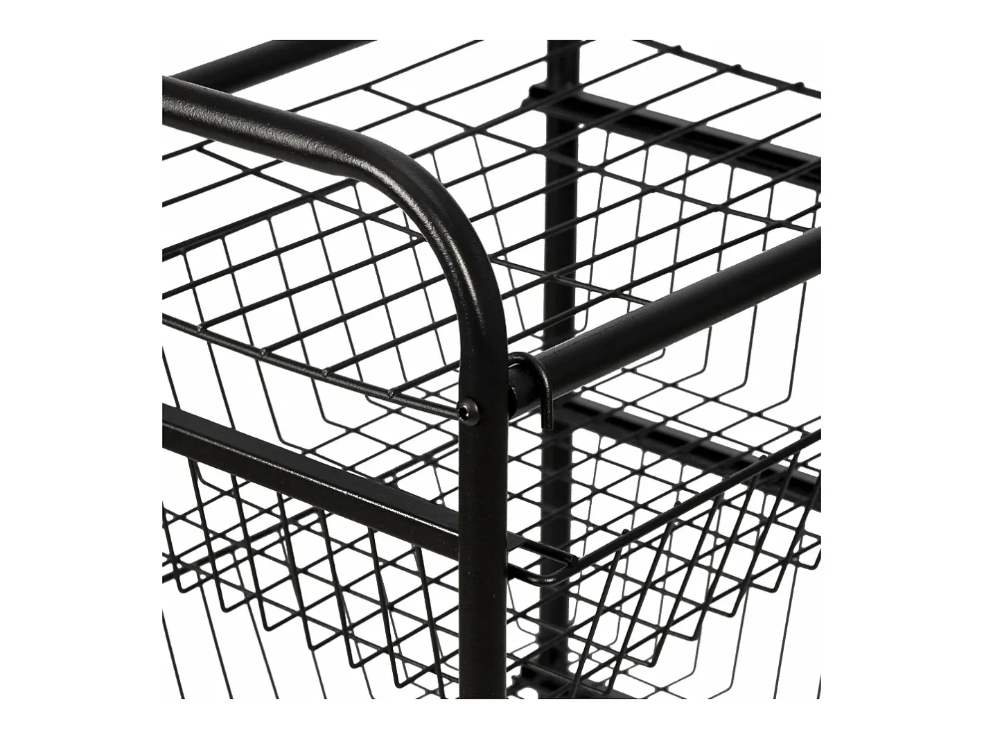 Carrinho de cozinha com rodinhas 87 x 41 x 31,5 cm com 4 cestos 03_0006794*Helloshop26 Clearance