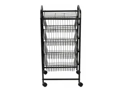 Carrinho de cozinha com rodinhas 87 x 41 x 31,5 cm com 4 cestos 03_0006794*Helloshop26 Clearance