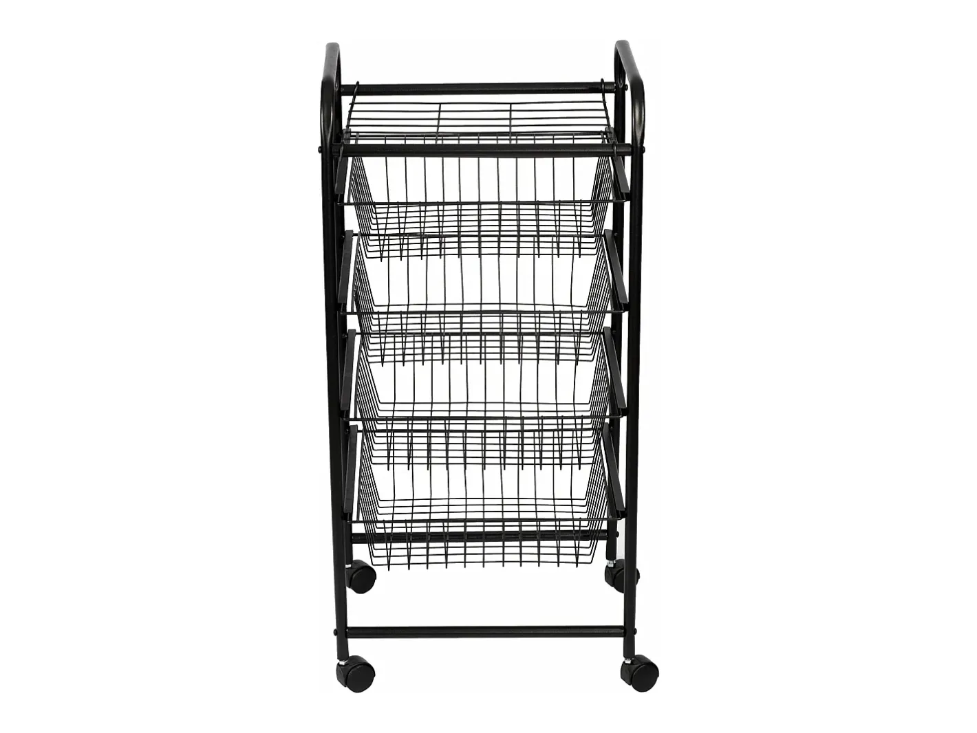Carrinho de cozinha com rodinhas 87 x 41 x 31,5 cm com 4 cestos 03_0006794*Helloshop26 Clearance