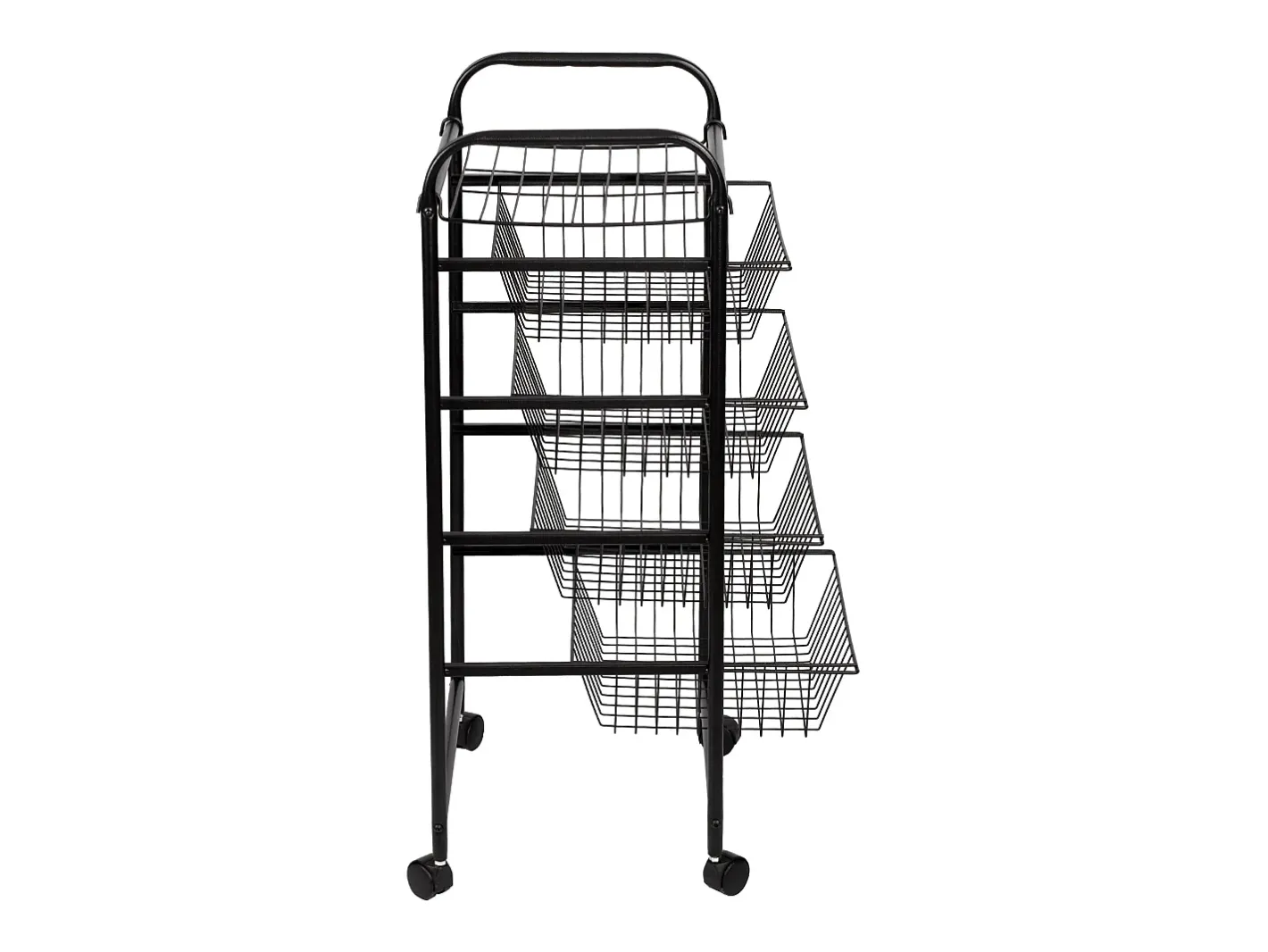 Carrinho de cozinha com rodinhas 87 x 41 x 31,5 cm com 4 cestos 03_0006794*Helloshop26 Clearance
