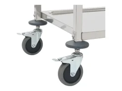 New Carrinho de cozinha de 2 níveis 95x45x83,5 cm aço inoxidável Móvel De Arrumação