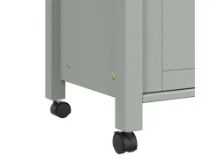vidaxl Móvel De Arrumação*Carrinho de cozinha MONZA 60x40x88,5 cm madeira de pinho maciça Cinzento