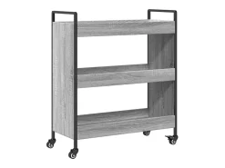 vidaxl Móvel De Arrumação*Carrinho de cozinha 70x30x82 cm derivados madeira cinza sonoma Cinzento