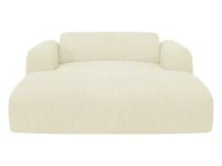 Best Chaise-longue 2 lugares veludo canelado branco-sujo POGNI de Sofá