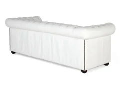 Online Chester três lugares canapé coberto com couro natural Sofá