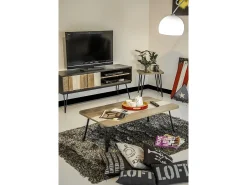 Cómoda 150x55x45 cm preta adesso adesl01^ Best