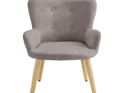 Loft24 Poltrona*Coco | Cadeirão para criança em microfibra cinzenta Cinzento