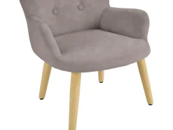 Loft24 Poltrona*Coco | Cadeirão para criança em microfibra cinzenta Cinzento