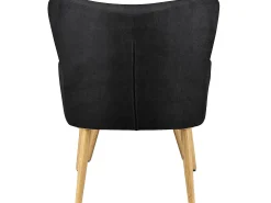 Coco | Poltrona em Miâcrofibra Preta*Loft24 Best