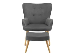 Coco | Poltrona em veludo cinza*Loft24 Best
