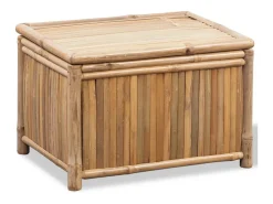 vidaxl Acessórios De Arrumação*Conjunto 3 caixas de armazenamento de bambu Natural claro