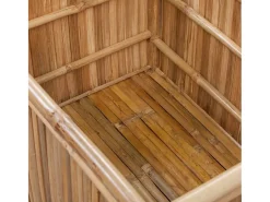 vidaxl Acessórios De Arrumação*Conjunto 3 caixas de armazenamento de bambu Natural claro