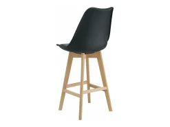 Conjunto de 4 bancos altos de plástico de faia sintética 105 x 48 x 58 cm 03_0008720^Helloshop26 New