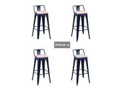 Sale Conjunto de 4 bancos altos Tolix Banco