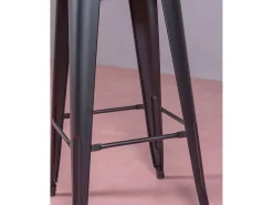 Conjunto de 4 bancos metálicos com encosto alto - Bistro -^Nest Dream Best