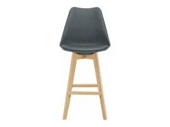 Conjunto de 6 banquetas de bar em plástico sintético acabamento em faia 105 x 48 x 58 cm cinza 03_0008726*Helloshop26 Hot