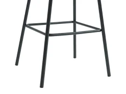 Best Conjunto de 2 banquetas em tecido e metal preto - - LAZONI por Pascal Morabito Banco