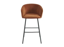 Best Conjunto de 2 banquetas em tecido e metal preto - - LAZONI por Pascal Morabito Banco