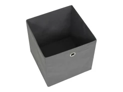 vidaxl Acessórios De Arrumação*Conjunto de 4 caixas de arrumação dobráveis em tecido não tecido cinza 28x28x28 cm Cinzento