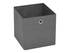 vidaxl Acessórios De Arrumação*Conjunto de 4 caixas de arrumação dobráveis em tecido não tecido cinza 28x28x28 cm Cinzento