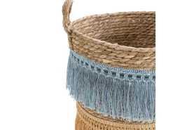 Conjunto de 2 cestas Indie de fibra natural com alças, /laranja.*VS Venta-stock Sale