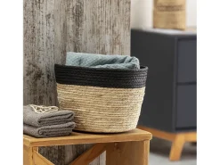 Conjunto de 3 cestas Nati de fibra natural e papel, /bege.*VS Venta-stock Online