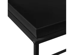 Conjunto de 2 mesas de centro de tamanhos diferentes com tampos removíveis de metal 03_0003685^Helloshop26 Clearance