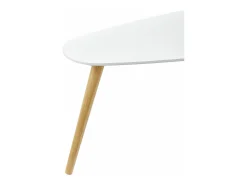 Conjunto de 2 mesas de centro de tamanhos diferentes design para sala de estar MDF pinho 45,5 x 80 x 40 cm e 40,5 x 68 x 36 cm fosco 03_0005777^Helloshop26 Clearance