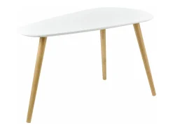 Conjunto de 2 mesas de centro de tamanhos diferentes design para sala de estar MDF pinho 45,5 x 80 x 40 cm e 40,5 x 68 x 36 cm fosco 03_0005777^Helloshop26 Clearance