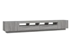 Conjunto de 3 peças Sonoma Grey para sala de estar/guarda-roupa/suporte para TV com luzes LED 02_0025343^Helloshop26 Sale
