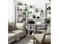 Conjunto de 3 Prateleiras Suspensas 25x25cm Brancas - Montagem Fácil^Akord Hot