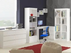 Conjunto de 3 Prateleiras Suspensas 25x25cm Brancas - Montagem Fácil^Akord Hot