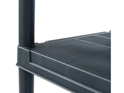 Conjunto de 5 prateleiras de armazenamento capacidade de 125 kg 60 x 30 x 180 cm plástico 02_0000673^Helloshop26 Hot