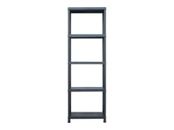 Conjunto de 5 prateleiras de armazenamento capacidade de 125 kg 60 x 30 x 180 cm plástico 02_0000673^Helloshop26 Hot
