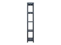 Conjunto de 5 prateleiras de armazenamento capacidade de 125 kg 60 x 30 x 180 cm plástico 02_0000673^Helloshop26 Hot