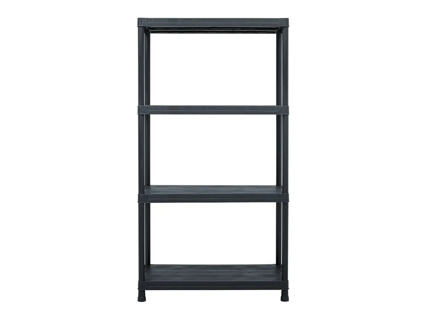 Conjunto de 5 prateleiras de armazenamento 60 x 30 x 138 cm plástico 02_0000674*Helloshop26 Best